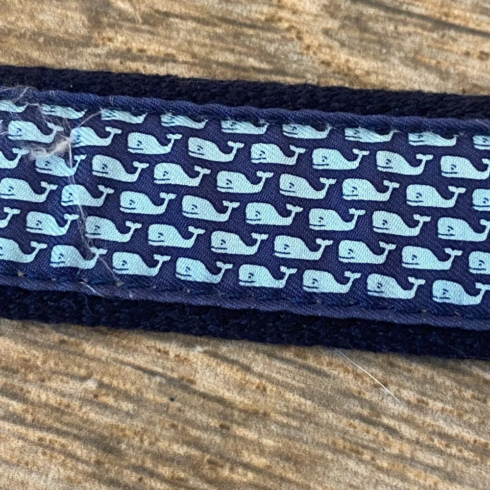 Vineyard Vines Mens Silk Classic Canvas Club Belt